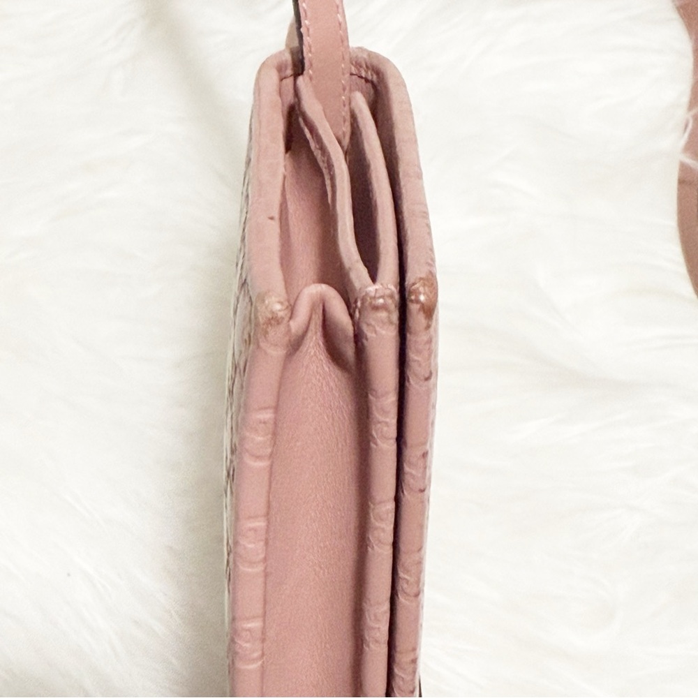 Gucci Micro GG Guccissima Pink Leather Crossbody / Wallet (GUC) - Picture 6 of 16